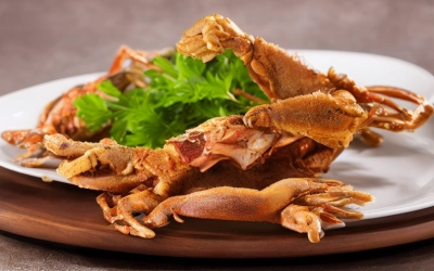 pan fried soft shell crabs